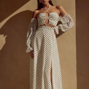 NWT Runaway the Label Polka Dot Maxi Dress